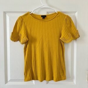 Ann Taylor Factory Golden Short Sleeve Top